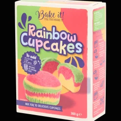 Bake it! unicorn/regenboog cupcakes