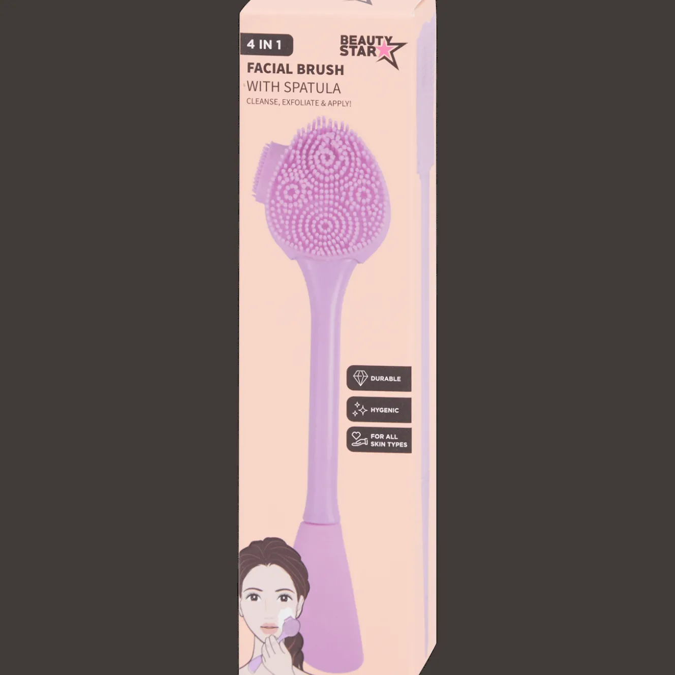 Beauty Star gezichtsreinigingsborstel 4-in-1