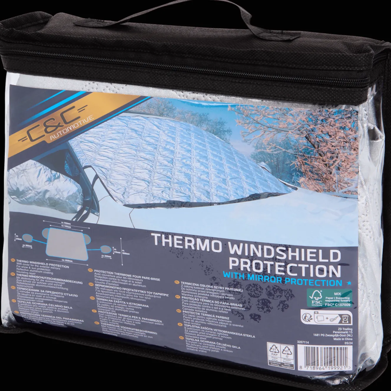 C&C thermische voorruitbeschermer