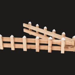 Decoratief houten hek