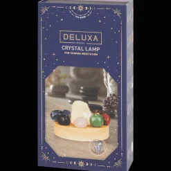 Deluxa chakralamp met 8 kristallen