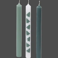 Dinerkaarsen met kerstprint