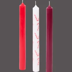Dinerkaarsen met kerstprint