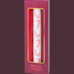 Dinerkaarsen met kerstprint