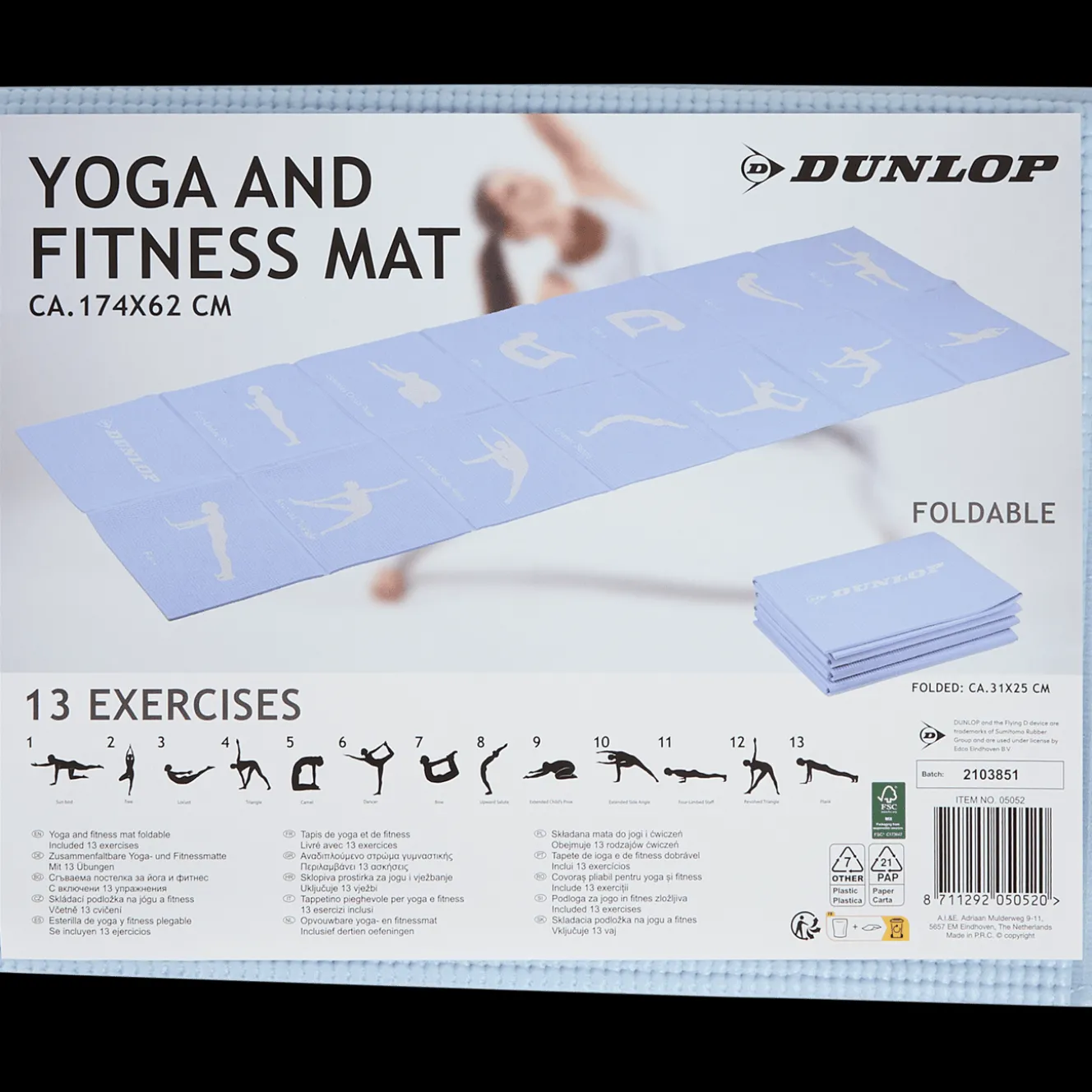 Dunlop yoga- en fitnessmat