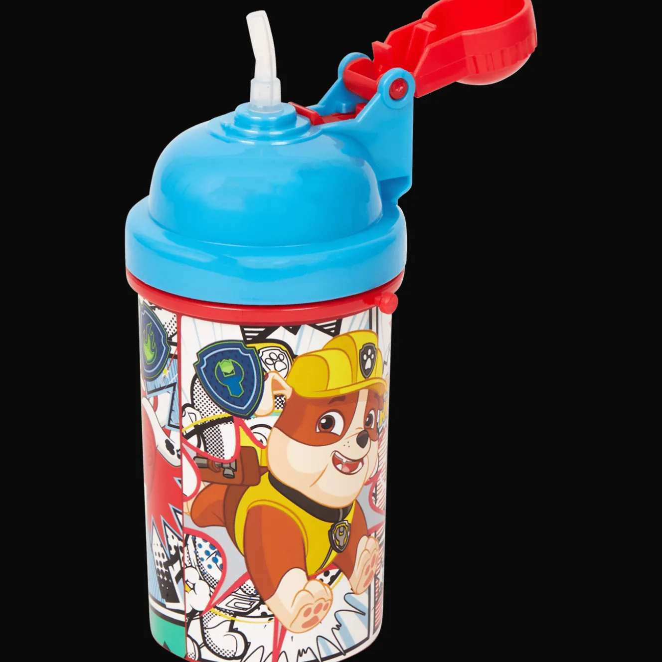 Flip-top drinkbeker