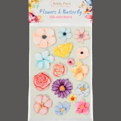 Hobby Flora vlinder- en bloemenstickers