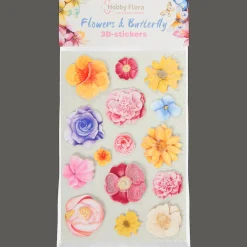 Hobby Flora vlinder- en bloemenstickers