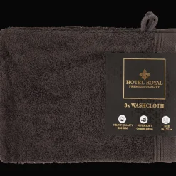 Hotel Royal washandjes antraciet