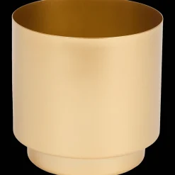 Metalen bloempot