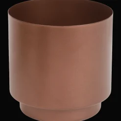Metalen bloempot