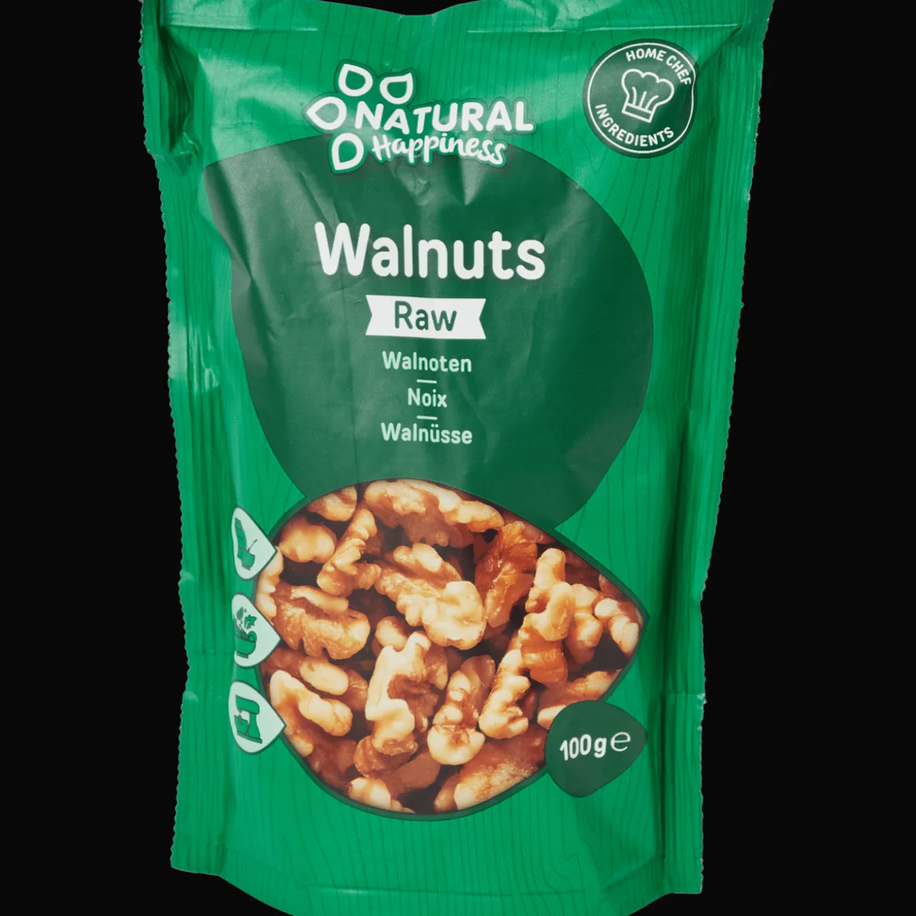 Natural Happiness walnoten Raw