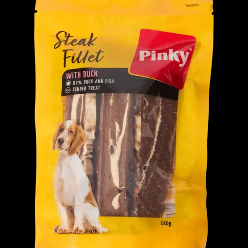 Pinky hondensnacks Steak Fillets
