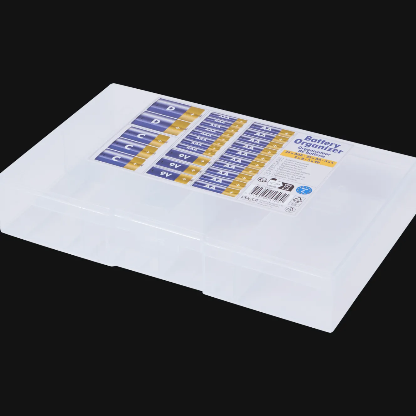 Plast1 batterijen-opbergdoos