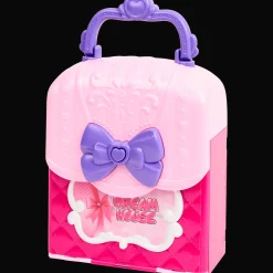 Pop met opvouwbaar poppenhuis