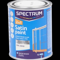Spectrum 2-in-1 zijdeglanslak RAL 9010