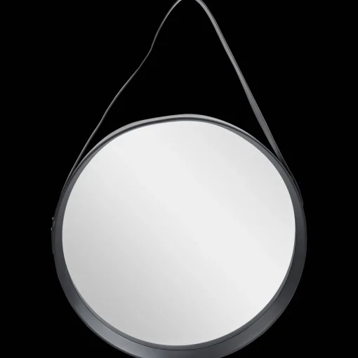 Studio Home spiegel met lederlook hengsel