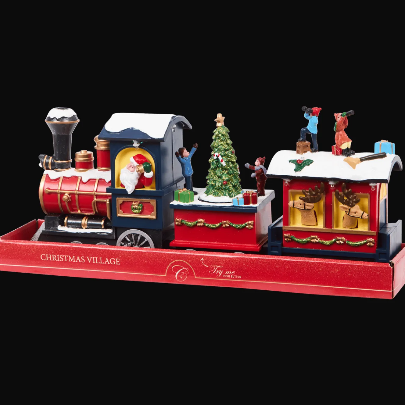 Trein kersttafereel