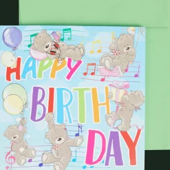 Verjaardagskaart met licht en geluid